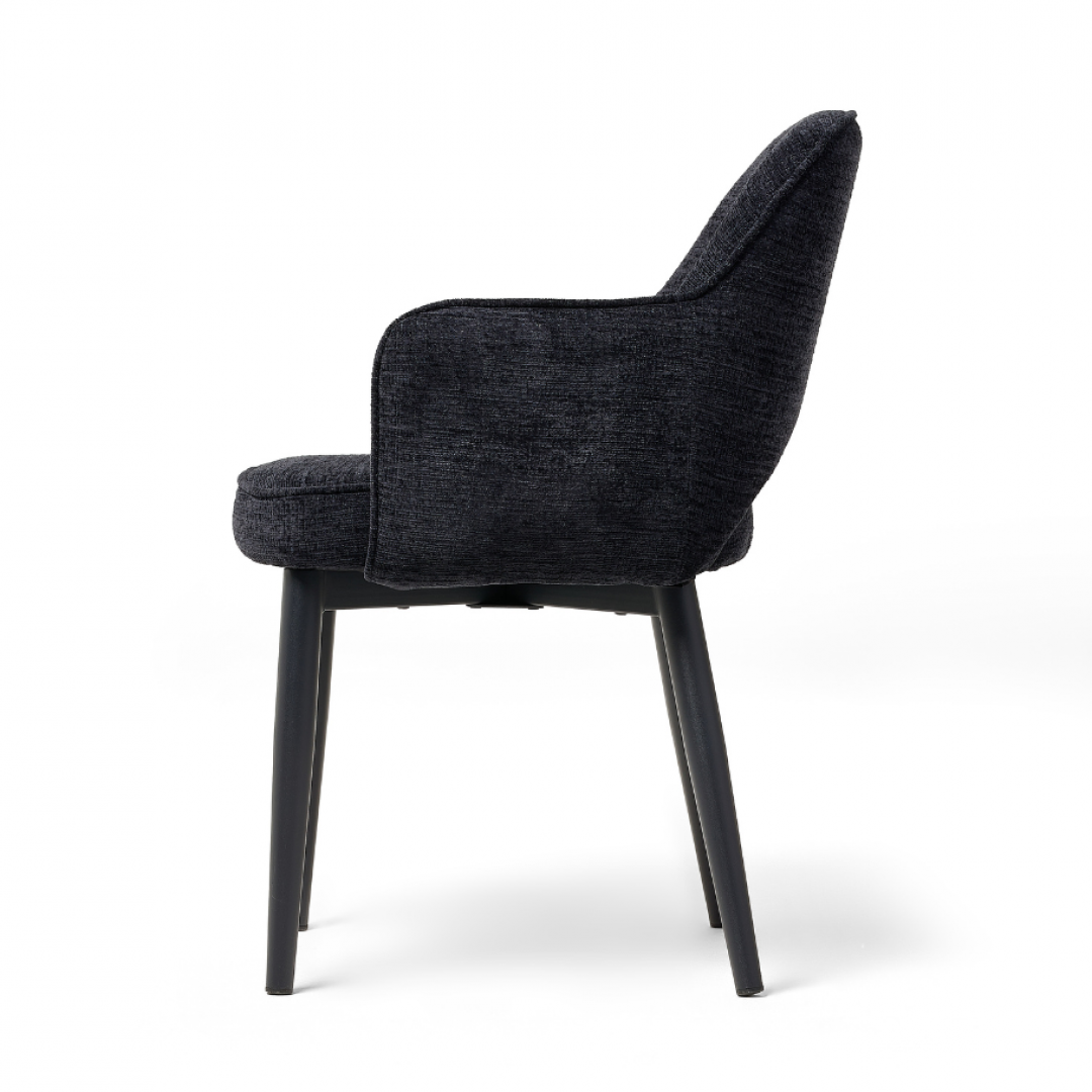 DL MICKEY BENTO Black design Upholstered indoor chair
